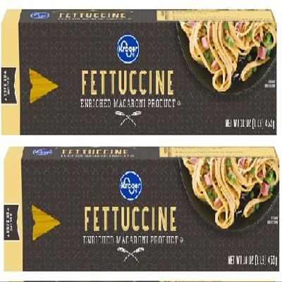 Enriched Spaghetti Product Fettuccine Pasta (2 Boxes, 16 oz. each)
