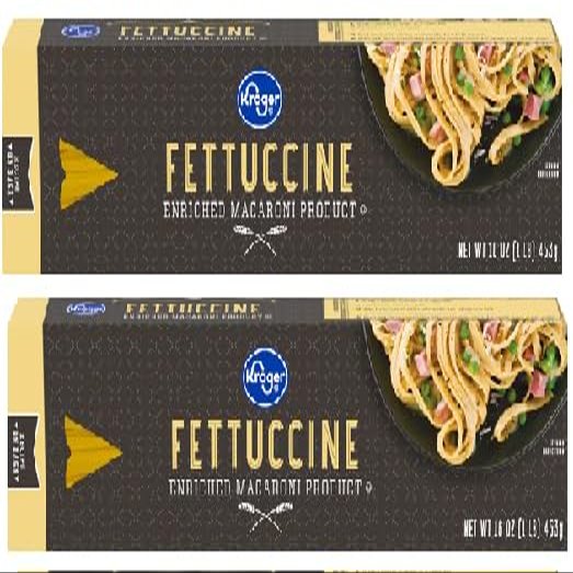 Enriched Spaghetti Product Fettuccine Pasta (2 Boxes, 16 oz. each)