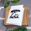 Azeeda 4 x 'Rhino Resting Under Tree' Gift Tags/Labels (GI00111342) view 4