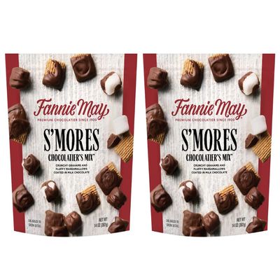 S'mores Chocolatier's Mix, Milk Chocolate Covered Graham Crackers and Marshmallows, 14 oz. (2Pack)