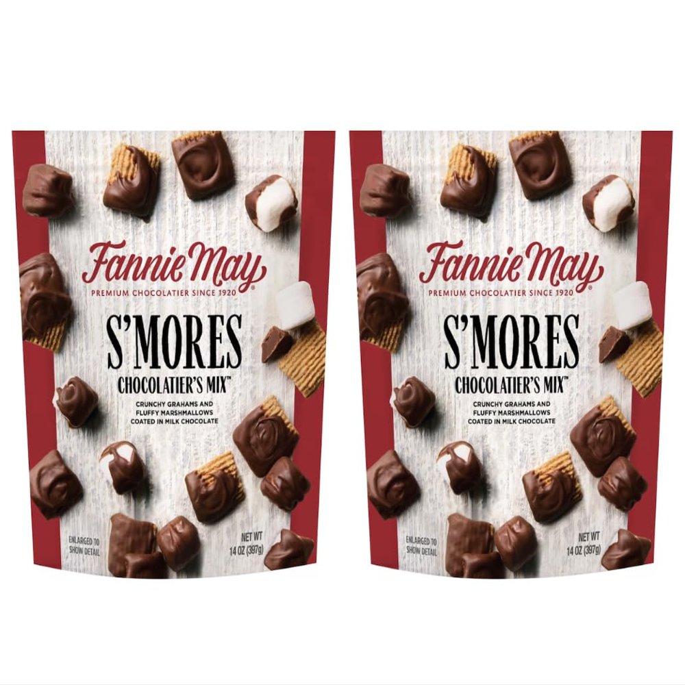 S'mores Chocolatier's Mix, Milk Chocolate Covered Graham Crackers and Marshmallows, 14 oz. (2Pack)