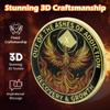 10 Year Phoenix Sobriety Coin Rebirth in Sparks NA Medallion Spiritual Token for Recovery & Clean Time Empowering NA AA Chips Gift for Men & Women view 4