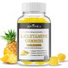 L-Glutamine Gummies 1000mg, Glutamine Supplement for Women & Men, with BCAAs, Magnesium & NAC, Support Gut, Muscle Health & Immunity, Vegan, Non-GMO, Gluten Free, Keto Friendly,Pineapple Flav, 60Ct view 1