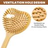 15.75" Heart-Shaped Bamboo Back Scratcher with Airbag Cushion Elastic & Gentle on Skin, Relieves Itching & Massages Back, Shoulders, Legs, Suitable for Women ,Men & Adults (A-Pure Wood Color) view 2