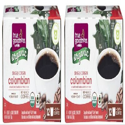 Colombian Single Origin Coffee Pods Medium Roast (2 Boxes, 12 Single Serve Cups in each Box)