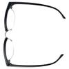 Incredible Bargains The Astoria Stylish Round Reading Glasses, Unisex Retro Browline Style Readers + 2.00 Black with Silver view 4
