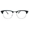Incredible Bargains The Astoria Stylish Round Reading Glasses, Unisex Retro Browline Style Readers + 2.75 Blue with Silver view 1