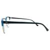 Incredible Bargains The Astoria Stylish Round Reading Glasses, Unisex Retro Browline Style Readers + 2.75 Blue with Silver view 3