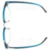 Incredible Bargains The Astoria Stylish Round Reading Glasses, Unisex Retro Browline Style Readers + 2.75 Blue with Silver view 4