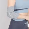 1 Pair Arm Brace Pads Elbow Protector Sleeves Basketball Arm Protectors Breathable Elbow Protectors Padded Basketball Arm Sleeve Knee Support Braces with Sponge Padding Cushion for Men and Women Grey view 2