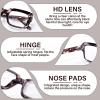 YUKANG Progressive Multifocal Reading Glasses for Women Men BTBlue 2.5 view 2