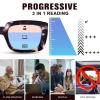 YUKANG Progressive Multifocal Reading Glasses for Women Men BTBlue 2.5 view 4
