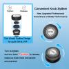 Kuangmi Knob Knee Brace, Knee Compression Sleeve with Patella Gel Pad & Side Stabilizers, Support for Sports, Workout, Pain Relief, Arthritis, Meniscus Tear (Left,Medium,Single) view 2