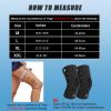 Kuangmi Knob Knee Brace, Knee Compression Sleeve with Patella Gel Pad & Side Stabilizers, Support for Sports, Workout, Pain Relief, Arthritis, Meniscus Tear (Left,Medium,Single) view 4