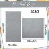 50 Pack Gray Linen Feel Napkins with Pocket, 2 Ply Gray Wedding Napkins, Decorative Dinner Napkin Paper, Prefolded Paper Disposable Airlaid Guest Hand Towel for Silverware Wedding Party Christmas view 3