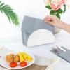 50 Pack Gray Linen Feel Napkins with Pocket, 2 Ply Gray Wedding Napkins, Decorative Dinner Napkin Paper, Prefolded Paper Disposable Airlaid Guest Hand Towel for Silverware Wedding Party Christmas view 4