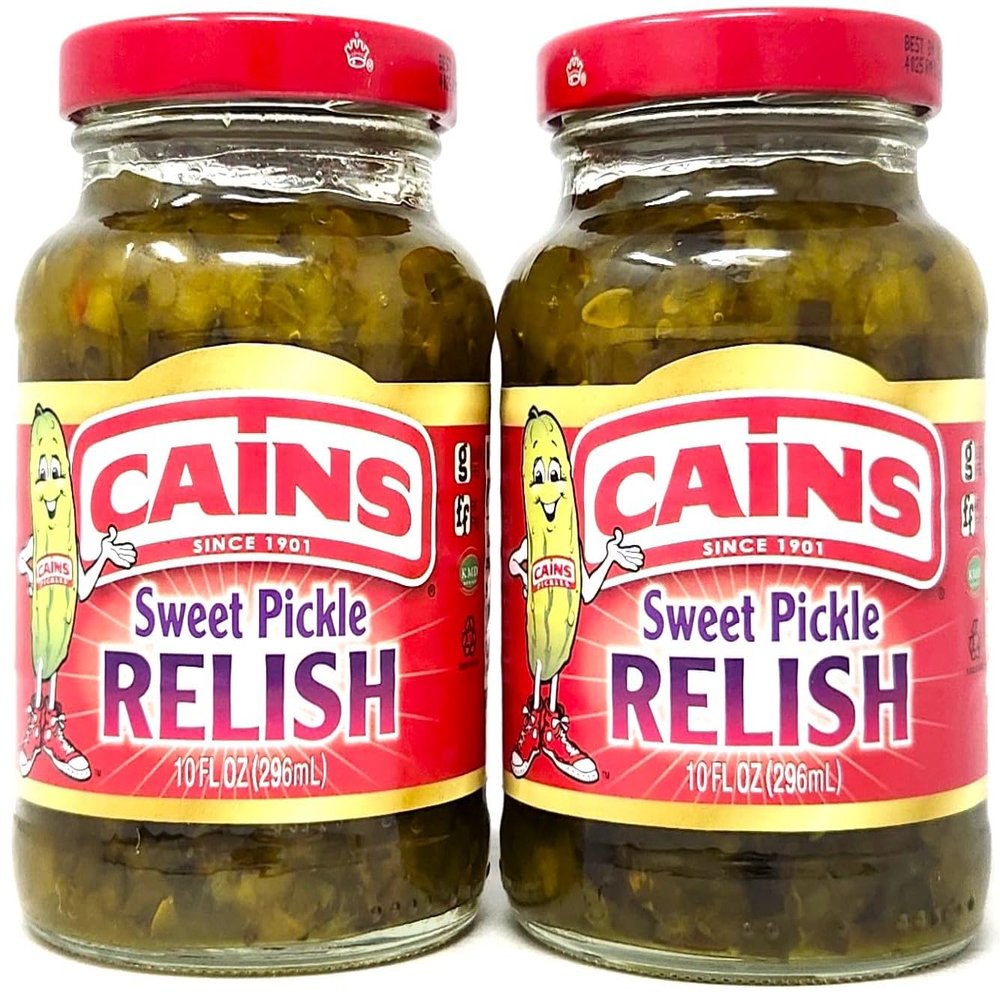 2 Pack of Pickle Mixes and Relish by Cains Since 1901 (10oz, Sweet Pickle Relish)