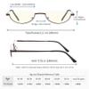 TOVEEN Half Lens Reading Glasses Blue Light Blocking, Half Moon Frame Semi Rim Spring Hinge Readers with Case for Men Women Black/Red/Purple 3 Pack +2.25 view 3