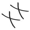 2 Pairs Ear Socks Replacement Temple Sleeves for Oakley Plazma OO9019 OO9019A Sunglasses Frame, Silicone Soft Black Earsocks view 1