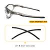 2 Pairs Ear Socks Replacement Temple Sleeves for Oakley Plazma OO9019 OO9019A Sunglasses Frame, Silicone Soft Black Earsocks view 2