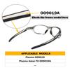 2 Pairs Ear Socks Replacement Temple Sleeves for Oakley Plazma OO9019 OO9019A Sunglasses Frame, Silicone Soft Black Earsocks view 3