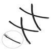 2 Pairs Ear Socks Replacement Temple Sleeves for Oakley Plazma OO9019 OO9019A Sunglasses Frame, Silicone Soft Black Earsocks view 4