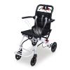 Folding Wheelchair Lightweight Portable Transit Travel Chair for Adults, Ergonomic Design with Adjustable Safety Strap, Carbon Steel Frame, PU Wheels, Smooth Ride, 8.2KG Weight, 200 lbs Capacity (S) view 1