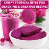 5.3oz Freeze Dried Dragon Fruit Chips 150g Healthy Natural Pitaya Chunks for Kids & Adults, Dehydrated Fruit Snack for Drinks, Smoothies, Bakery & Cereal Low Calorie, Gluten Free, Vegan view 2
