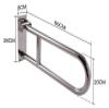 Grab Bars U-Type Toilet Stainless Steel Grab Bar- Handrail, Bathtub Handrail -Anti-Skid Handle for Elderly Disabled,Mirror Bright view 2