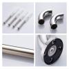 Grab Bars U-Type Toilet Stainless Steel Grab Bar- Handrail, Bathtub Handrail -Anti-Skid Handle for Elderly Disabled,Mirror Bright view 4