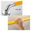 Grab Bars 304 Stainless Steel Wall Mounted Polished Finish Safety Support Rail Elderly/Disabled Handrails Aid Hold Handle for Toilet/Shower Bathroom with Yellow Nylon Ant,38cm view 4
