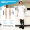 AMITOFO Plus Size Compression Socks 20-30mmHg Wide Calf for Men Women, Extra Large Compression Stockings Support for Running, Travel, Nurses, Pregnancy (3 Pairs) view 3