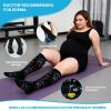 AMITOFO Plus Size Compression Socks 20-30mmHg Wide Calf for Men Women, Extra Large Compression Stockings Support for Running, Travel, Nurses, Pregnancy (3 Pairs) view 4