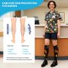 AMITOFO Plus Size Compression Socks 20-30mmHg Wide Calf for Men Women, Extra Large Compression Stockings Support for Running, Travel, Nurses, Pregnancy (3 Pairs) view 3