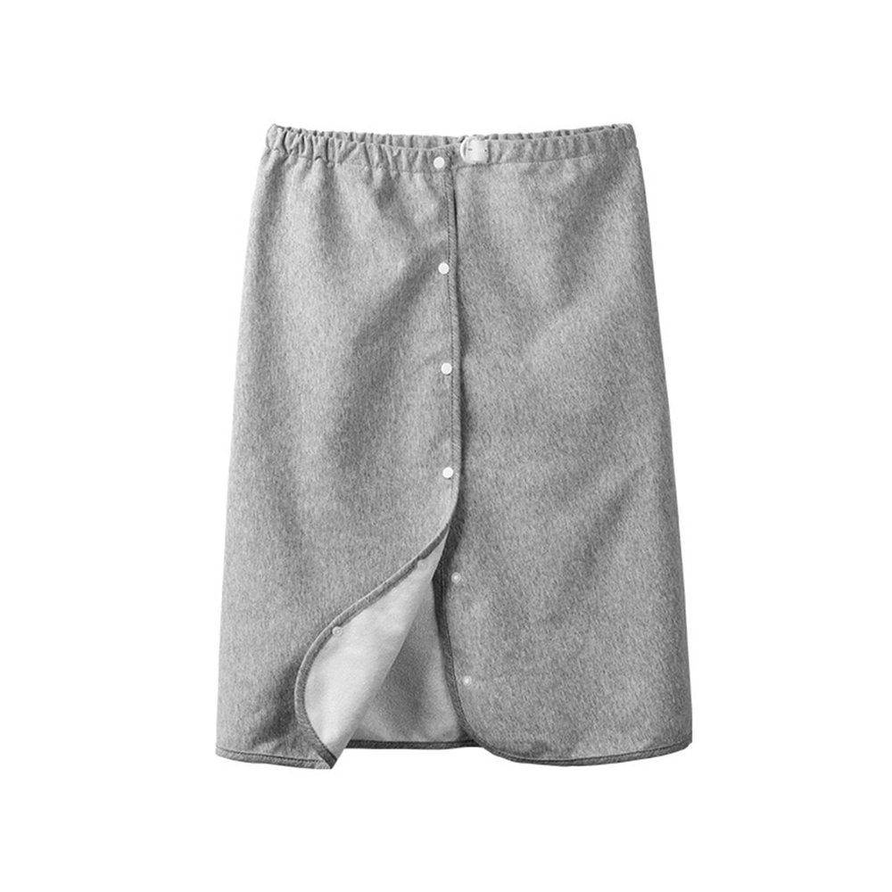 AHUANH Elastic Waistband Pee Pads for Adults, Elderly Cotton Breathable Bed Pads Washable Waterproof Adjustable Incontinence Bed Pads for Travel(XX-Large,Grey-Button)