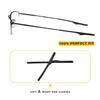 2 Pairs Ear Socks Replacement Temple Sleeves for Oakley OX3122 OX3125 OX5089 OX5148 Eyeglasses Frame, Silicone Soft Black Ear Tips view 2