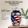 Cremation Urn for Ashes Adult Male - Decorative Funeral Urns for Human Ashes - Honor Your Loved One with Burial Urns (White, Large) view 2