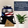 Cremation Urn for Ashes Adult Male - Decorative Funeral Urns for Human Ashes - Honor Your Loved One with Burial Urns (White, Large) view 3