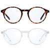 ANDWOOD Blue Light Blocking Glasses Women Men Computer Small Face Frame Bluelight Blocker Teens Round Frame 2 Pack Tortoise Clear view 1
