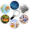 Portable LED Illuminated Magnifying Glass Set. Magnifier with Lights Compatible with Seniors, Macular Degeneration, Maps, Jewelry, Coins, Watch Computer Repair, Hobbies, Stamps (3Lens (2.5X + 5 view 4
