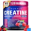 KUKALY Creatine Monohydrate Gummies for Men & Women, 8500MG Creatine Gummies Sugar Free Mixed Flavored with L-Taurine, BCAA 2:1, B12 B6 for Boost Strength, Focus & Endurance, Vegan, Non-GMO, 120pcs view 1