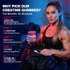 KUKALY Creatine Monohydrate Gummies for Men & Women, 8500MG Creatine Gummies Sugar Free Mixed Flavored with L-Taurine, BCAA 2:1, B12 B6 for Boost Strength, Focus & Endurance, Vegan, Non-GMO, 120pcs view 2