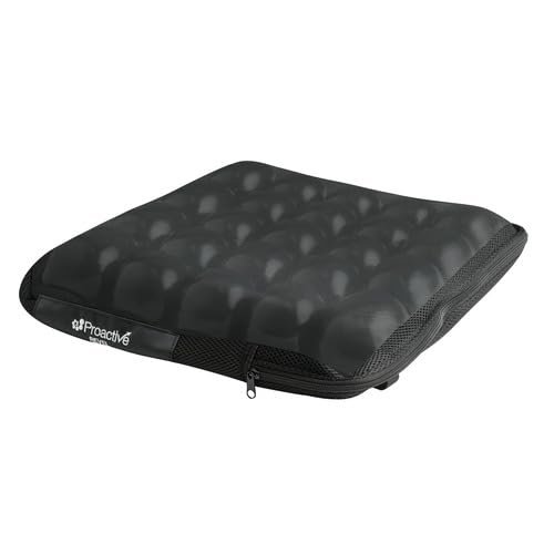 Proactive Protekt Revel Air Cushion, Shape-Fitting Technology, 325 lbs Weight Capacity, Black (20"x16"x3")