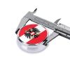 Austria Flag Pill Box Patriotic Small Pill Case Cute Round Portable Travel Medicine Organizer for Pocket Purse view 4
