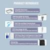 11 Pack CPAP Tube Cleaning Kit, Collapsible Wash Basin,CPAP Hose Hanger,CPAP Hose Holder for Bed,CPAP Hose Plugs,CPAP Tube Clips,Tube & Mask Cleaning Brush for 15-22mm Diameter Tubing with Storage Bag view 2