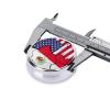 United States and Mexico Pill Box Patriotic Small Pill Case Cute Round Portable Travel Medicine Organizer for Pocket Purse view 4