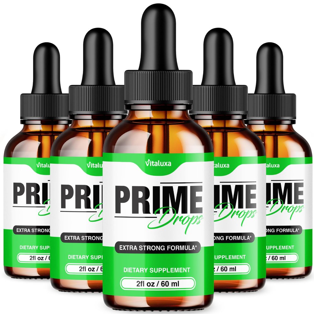 (5 Pack) Prime Drops for Men, Extra Strength Prime Drops Liquid Supplement Performance Blend All Natural Support, PrimeDrops Advanced Formula Vitamins for Health Wellness Reviews (10oz)