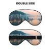 Hong Kong Printing Double-Sided Soft Eye Mask, Comfortable Eye Cover for Travel Home,Eye Mask for Travel Nap view 2