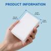 100 Pack Melamine Sponge Eraser, Non-Scratch Melamine Sponges in Bulk, Multi Surface Power Scrubber Foam Cleaning Pads for Bathtub, Floor, Baseboard, Bathroom, Wall Cleaner - White Sponges view 2
