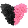 200Pcs Pink & Black Finger Cots, Medium Finger Gloves Disposable,Non-Allergenic Silicone Fingertips Finger Cot Protectors for Electronic Repair, Handmade, Industrial Apply and More
